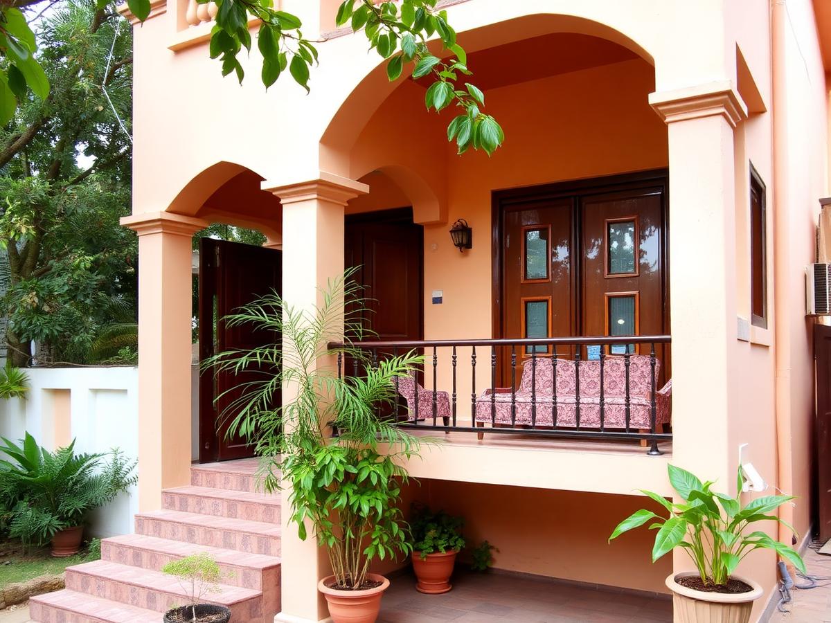 Independent House with Balcony